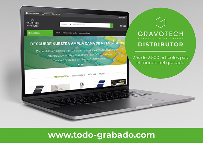 foto noticia GRAVOTECH ESPAÑA LANZA SU NUEVA TIENDA WEB Y LO CELERA CON UN DESCUENTO